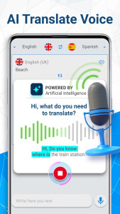 اسکرین شات 1 برنامه AI Translate Voice Translator