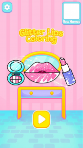 اسکرین شات برنامه Glitter Lips coloring 1