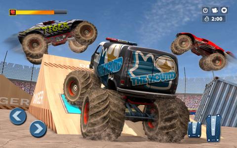 اسکرین شات برنامه Monster Truck Car Crash Game 2