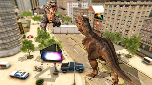 اسکرین شات برنامه Monster Dinosaur  Rampage : City Attack 7