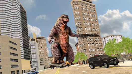اسکرین شات برنامه Monster Dinosaur  Rampage : City Attack 8