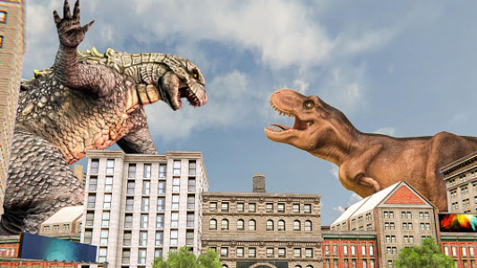 اسکرین شات برنامه Monster Dinosaur  Rampage : City Attack 5