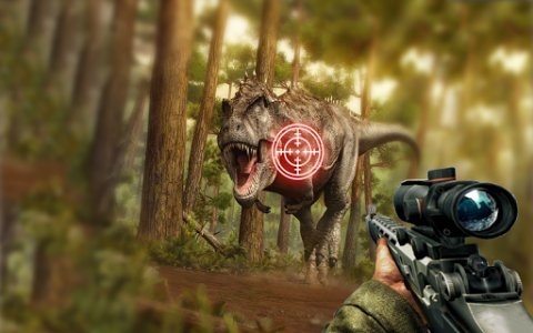 اسکرین شات برنامه Wild Dino Hunting: FPS hunting game 4