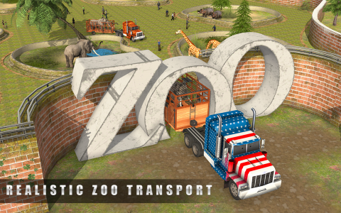 اسکرین شات برنامه Zoo Animal Transporter Driving 1