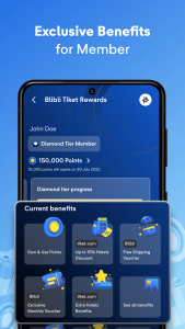 اسکرین شات 2 برنامه tiket.com - Hotels and Flights