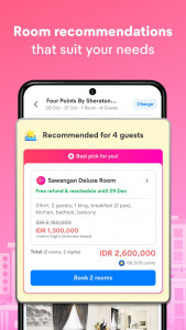 اسکرین شات 3 برنامه tiket.com - Hotels and Flights