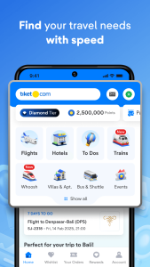 اسکرین شات 1 برنامه tiket.com - Hotels and Flights