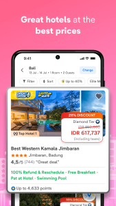 اسکرین شات 3 برنامه tiket.com - Hotels and Flights
