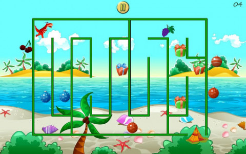 اسکرین شات بازی Dino Maze - Mazes for Kids 1