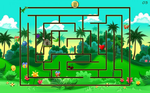 اسکرین شات بازی Dino Maze - Mazes for Kids 2