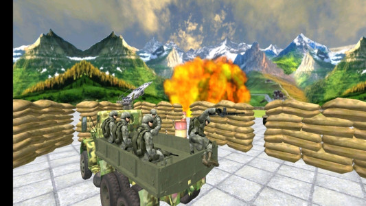 اسکرین شات بازی بازی کامیون نظامی 9
