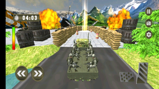 اسکرین شات بازی بازی کامیون نظامی 5