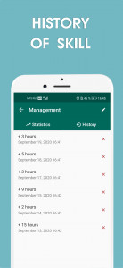 اسکرین شات برنامه 10000 hours - skill tracker 7