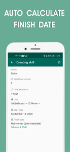 اسکرین شات 6 برنامه 10000 hours - skill tracker
