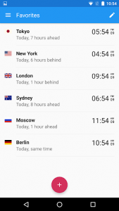 اسکرین شات برنامه World Clock by timeanddate.com 4