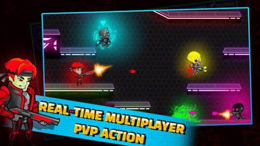 اسکرین شات بازی Neon Blasters Multiplayer Shooting Online 6