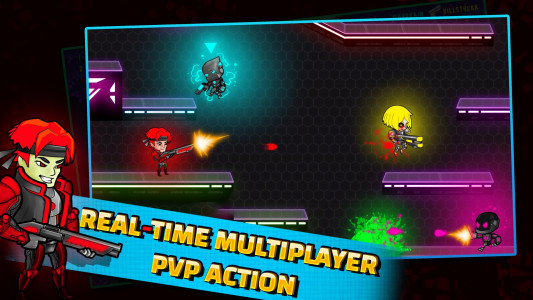 اسکرین شات 1 بازی Neon Blasters Multiplayer Game