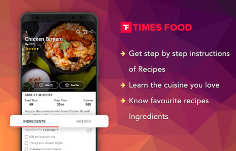 اسکرین شات برنامه Times Food App: Indian Recipe Videos, Cooking Tips 4
