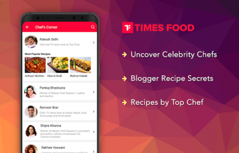 اسکرین شات برنامه Times Food App: Indian Recipe Videos, Cooking Tips 2