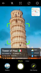 اسکرین شات 1 برنامه GPS Camera - Location App