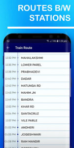 اسکرین شات برنامه Mumbai Local Train Route Map & Timetable 7