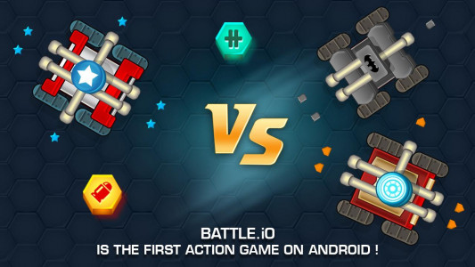 اسکرین شات بازی Battle.io Tank Battle Game 1