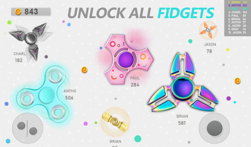 اسکرین شات 4 بازی Realtime Fidget Spinner Games
