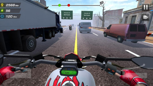 اسکرین شات بازی Highway Moto Rider 2 - Traffic Race 1