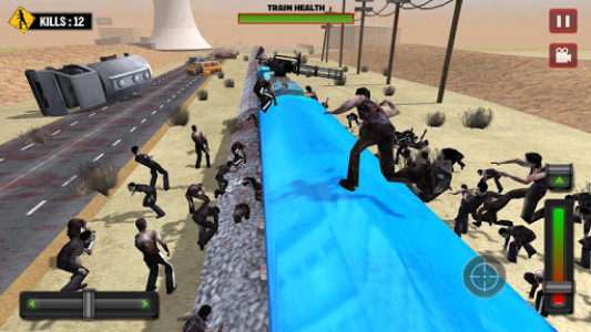اسکرین شات بازی Train shooting - Zombie War 4