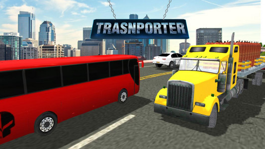 اسکرین شات بازی Transporter Truck Driving 3D 1
