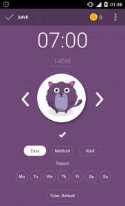 اسکرین شات 2 برنامه Alarm clock