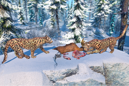 اسکرین شات برنامه Arctic Leopard Simulator Game 1