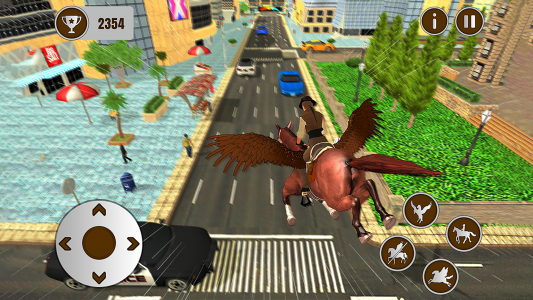 اسکرین شات بازی Flying Horse Taxi Transport 6
