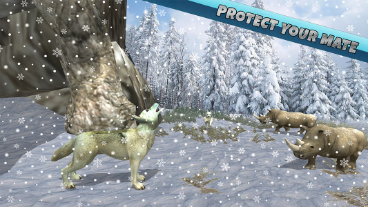 اسکرین شات بازی Arctic Wolf Family Simulator 8