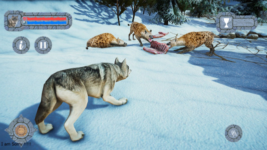 اسکرین شات بازی Arctic Wolf Family Simulator 4