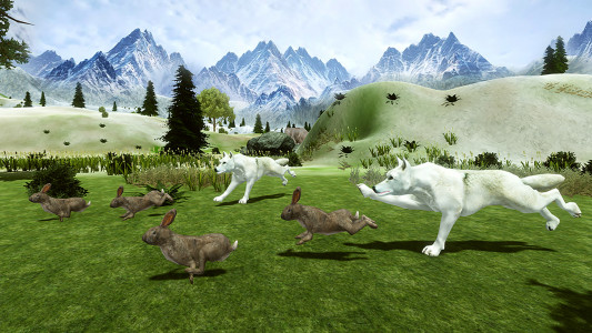 اسکرین شات بازی Arctic Wolf Family Simulator 5