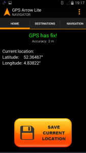 اسکرین شات برنامه GPS Arrow Navigator LITE 1