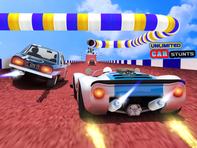 اسکرین شات بازی Ramp Muscle Car Stunt Games 1