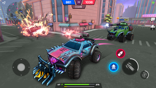 اسکرین شات 3 بازی Battle Cars: Nitro PvP Shooter