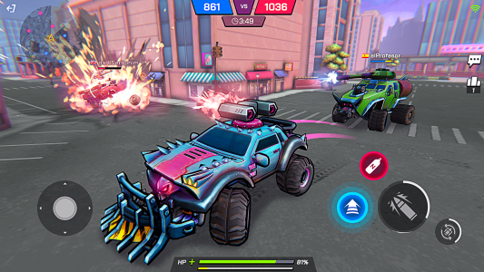 اسکرین شات بازی Battle Cars: Nitro PvP Shooter 3