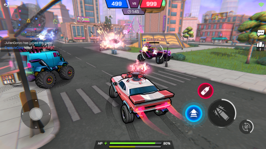 اسکرین شات بازی Battle Cars: 3D Shooting Race. 1