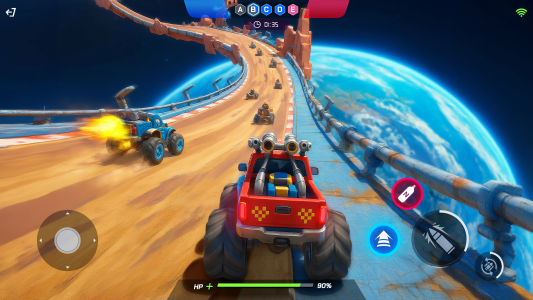 اسکرین شات 3 بازی Battle Cars: Nitro PvP Shooter