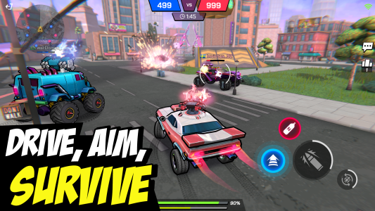 اسکرین شات 1 بازی Battle Cars: Nitro PvP Shooter