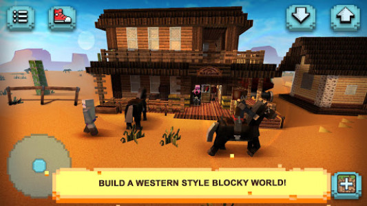 اسکرین شات بازی Wild West Craft: Building Cowboys & Indians World 1