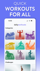اسکرین شات 2 برنامه Daily Workouts: Home Fitness
