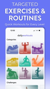 اسکرین شات 2 برنامه Daily Workouts - Home Fitness