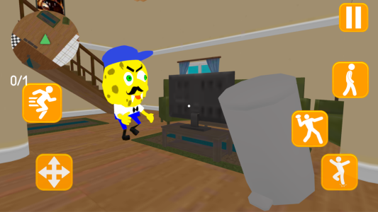 اسکرین شات 5 بازی Neighbor Sponge. Scary Secret