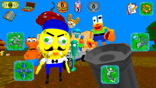 اسکرین شات بازی Sponge Neighbor Escape 3D 3
