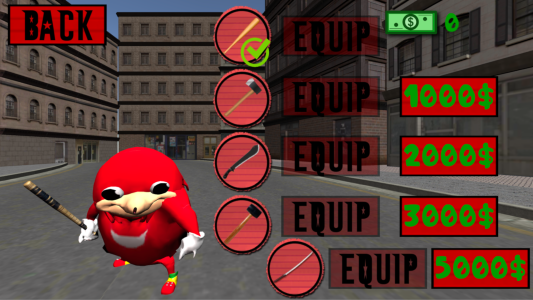 اسکرین شات 5 بازی Ugandan Simulator. Knuckles 3D
