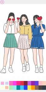 اسکرین شات 3 بازی Kpop Idol Coloring Book Game